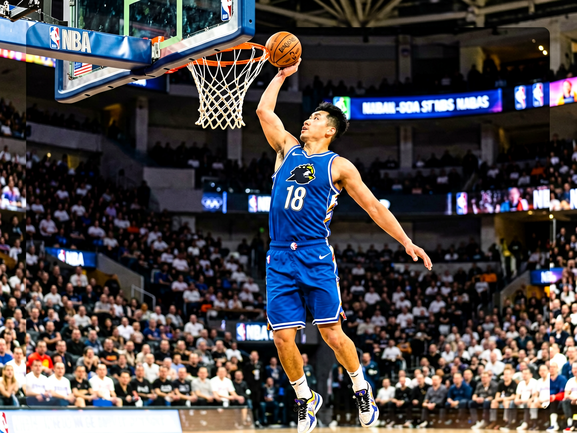 NBA篮球比赛精彩扣篮瞬间配图